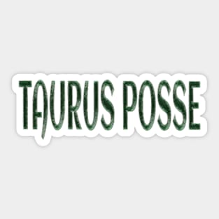 Taurus Posse - Embossed Emerald - Front Sticker